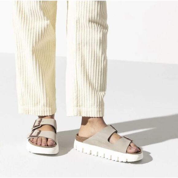 Arizona Chunky Platform Birkenstocks in Sandcastle Sz 40 - Picture 3 of 8